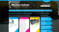 Desktop Screenshot of mullionschool.org.uk